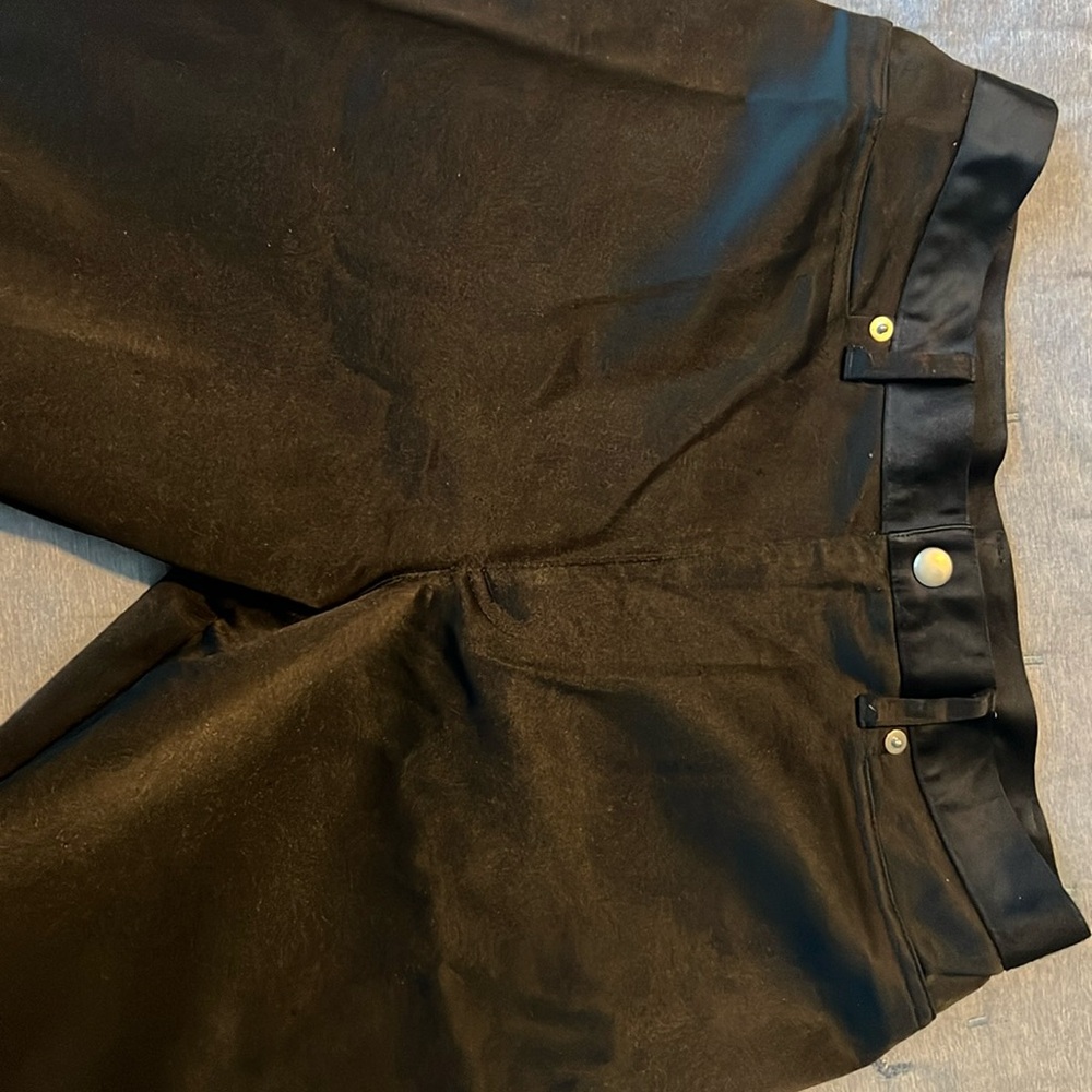 Black straight pants